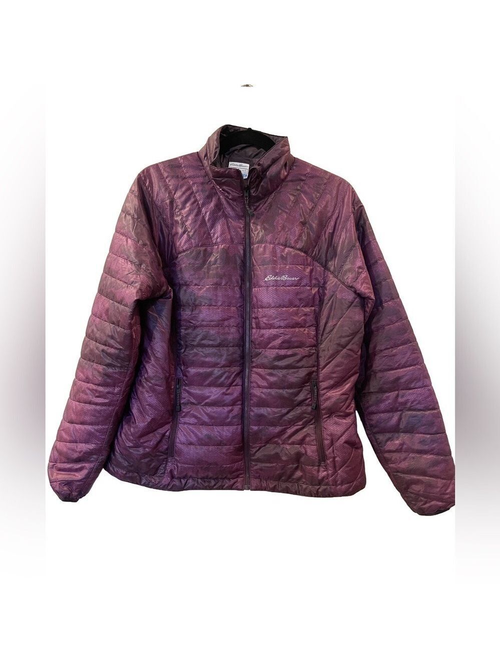 Eddie Bauer Women’s First Ascent Reversible Jacket Purple Coat Puffer Size Large